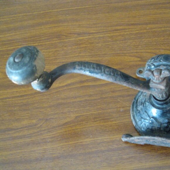 Wall Mounted Antique Steinfeld's Coffee Grinder Parts - No Glass - Picture 13 of 15
